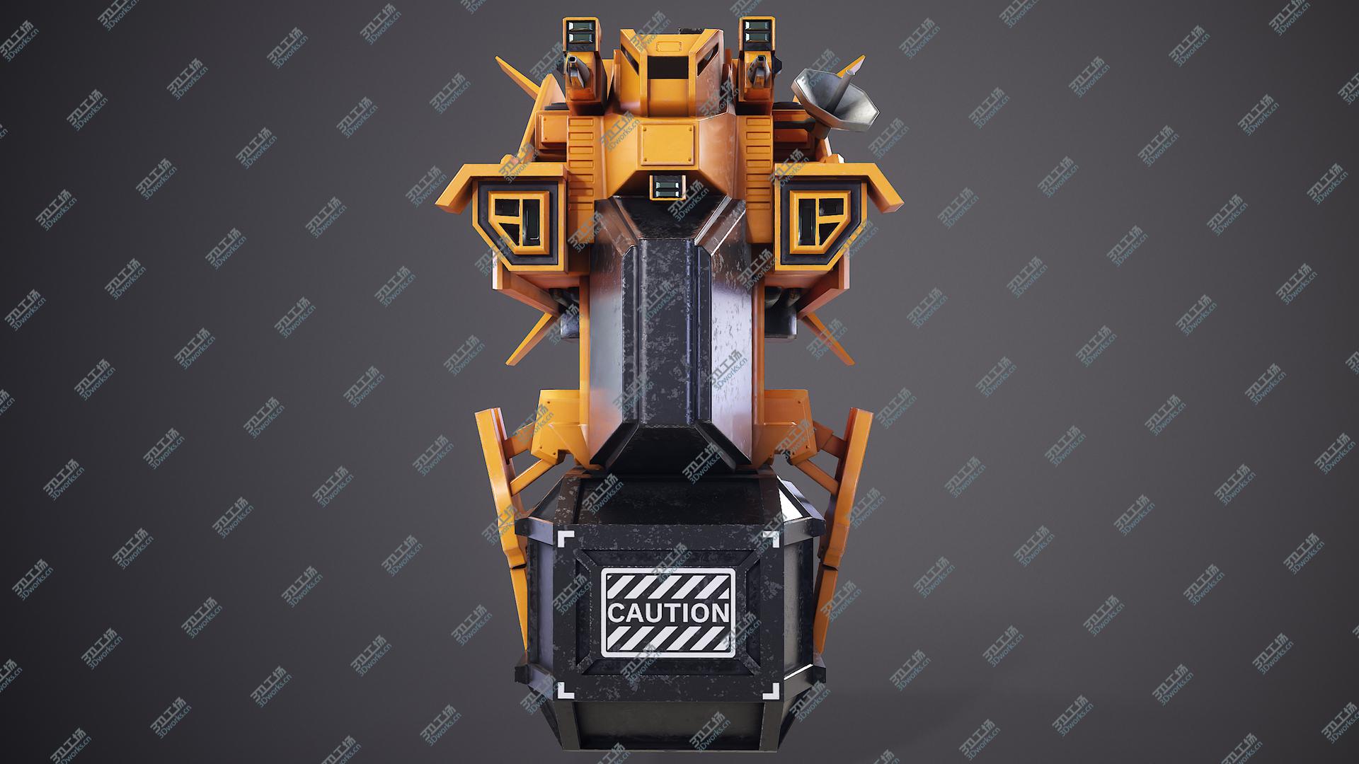 images/goods_img/202105073/3D Sci-Fi Cargo Loader Spaceship Military Edition model/3.jpg